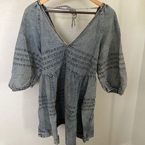 Free People Denim Dress - Size Small